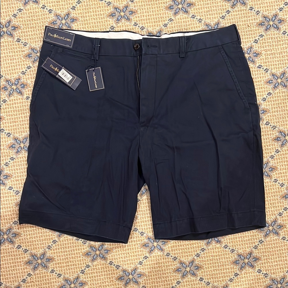 Polo by Ralph Lauren Blue Flat Front Shorts Tailored Design